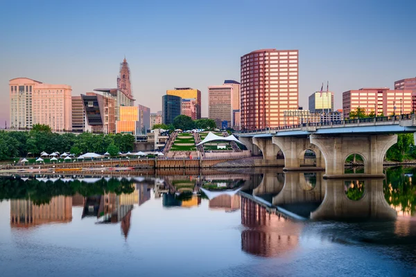 Hartford, connecticut panoramę — Zdjęcie stockowe