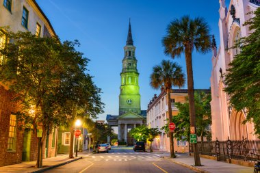 Charleston South Carolina Cityscape clipart