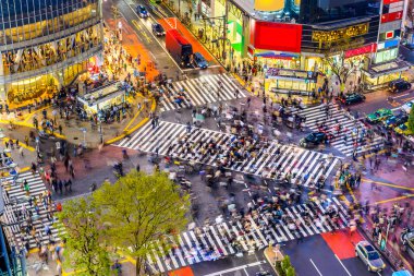 Shibuya Crossing in Tokyo clipart