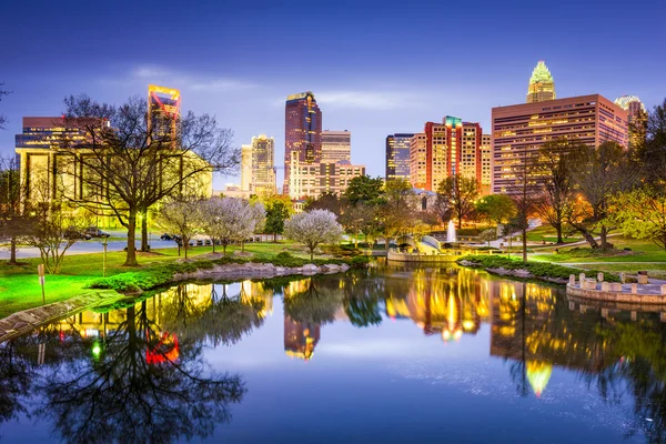 Charlotte Skyline — Stockfoto