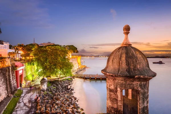 San Juan Puerto Rico kust — Stockfoto