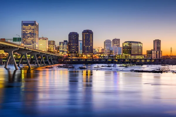 Richmond skyline de Virgínia — Fotografia de Stock