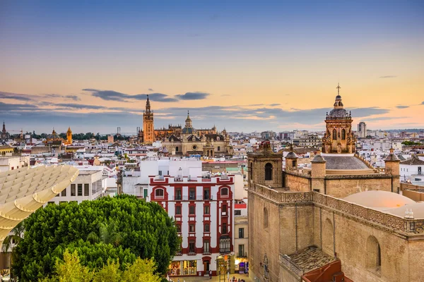 Sevilla, Španělsko staré město Panorama. — Stock fotografie