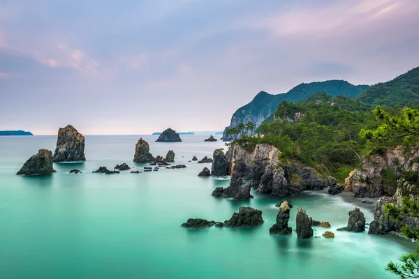 Japonské moře pobřeží — Stock fotografie