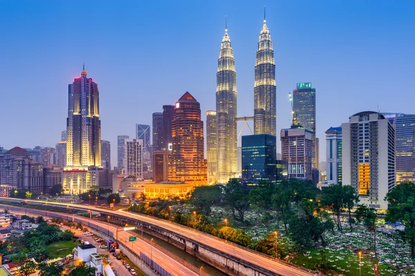 Skyline van Kuala lumpur — Stockfoto