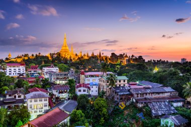 Yangon, Myanmar manzarası