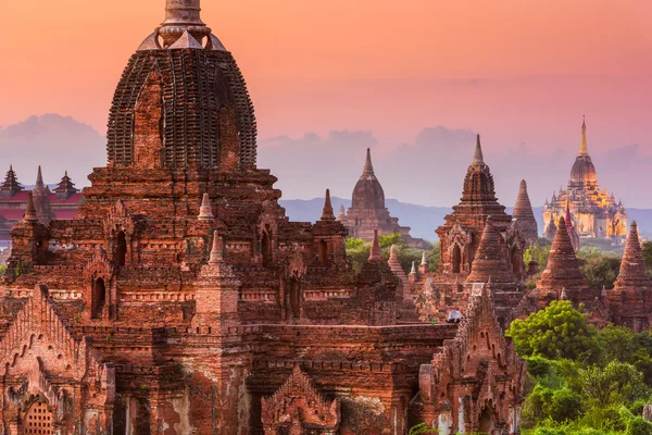 Баганские храмы Мьянмы — стоковое фото