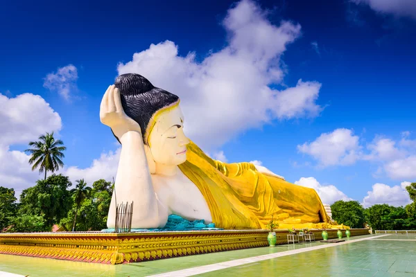 Bago Myanmar Reclining Buddha — Stock Photo, Image