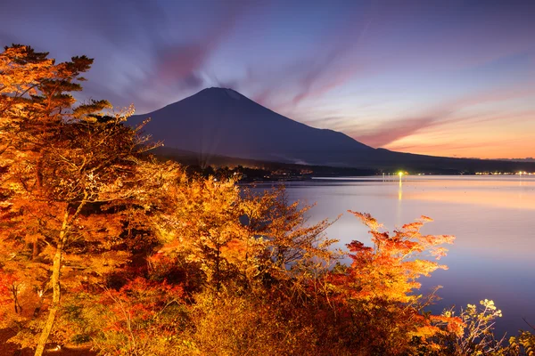 Fuji u jezera Yamanakako — Stock fotografie