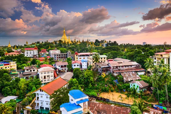 Yangon, Myanmar Skyline — Stockfoto