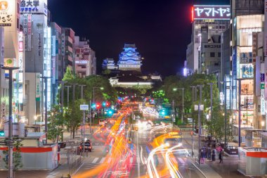 Himeji Japonya geceleri