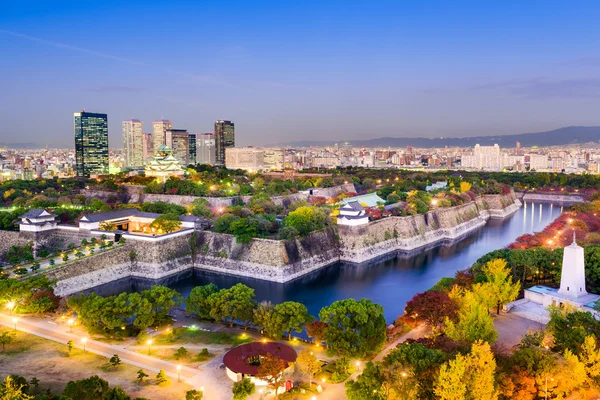 Horizonte de osaka japão — Fotografia de Stock