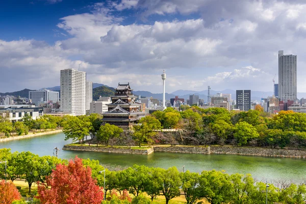 Skyline Hiroshima, Japonia — Zdjęcie stockowe