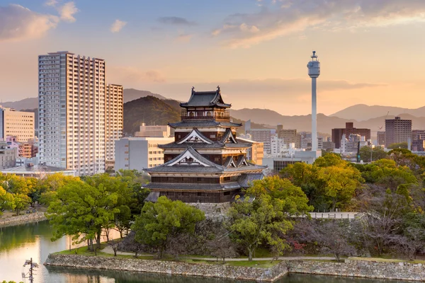 Castelo de Hiroshima Japão — Fotografia de Stock