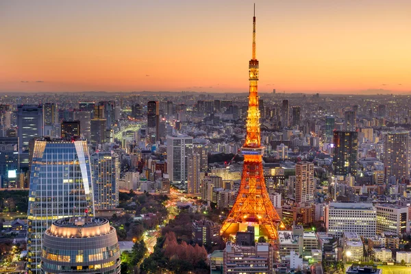 Torre tokyo skyline — Fotografia de Stock