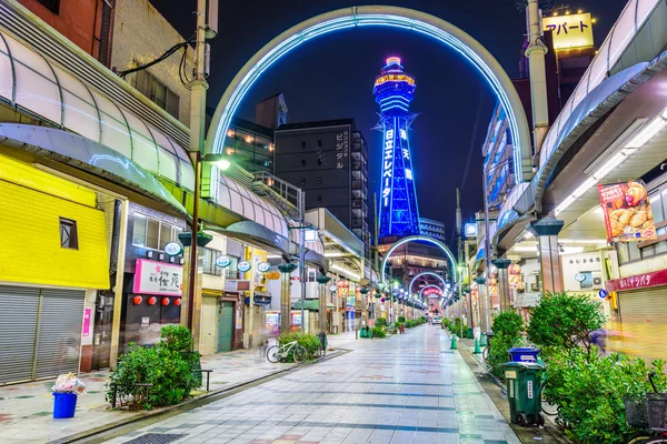 Tsutenkaku Tower in Osaka — Stock Photo, Image