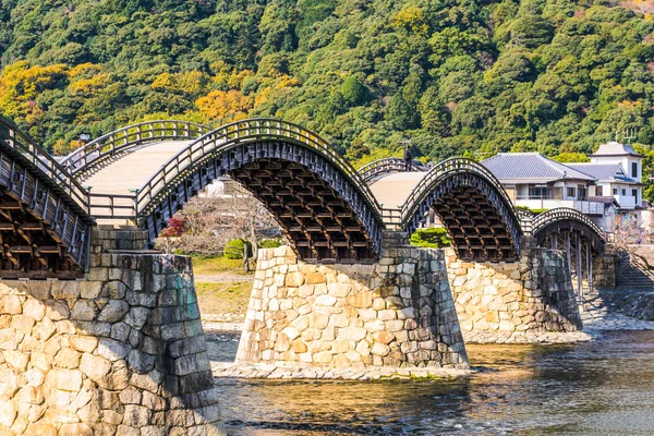 錦帯橋岩国市, 日本 — ストック写真