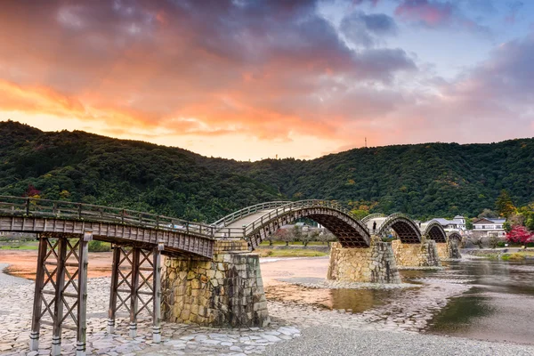 Ponte Kintai de Iwakuni, Japão — Fotografia de Stock