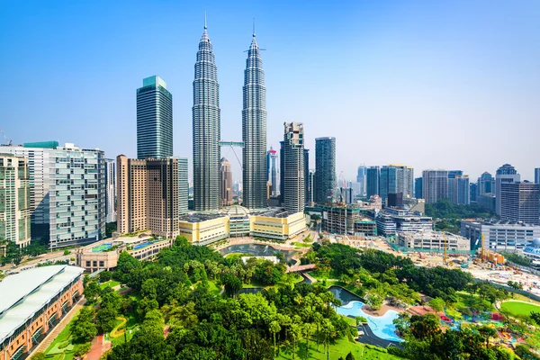 Linha do horizonte de Kuala Lumpur — Fotografia de Stock