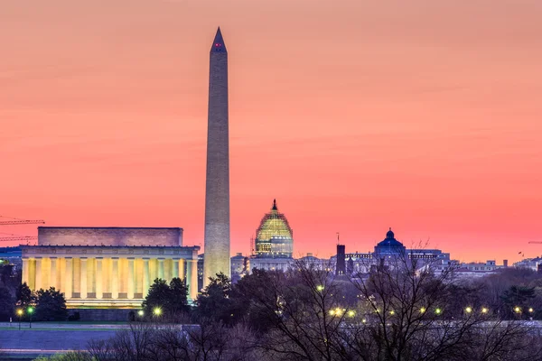 Horizonte de Washington dc — Fotografia de Stock