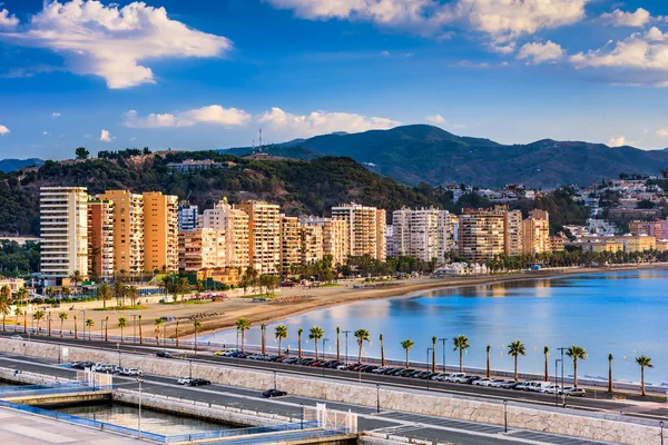 Malaga, spanischer strand — Stockfoto