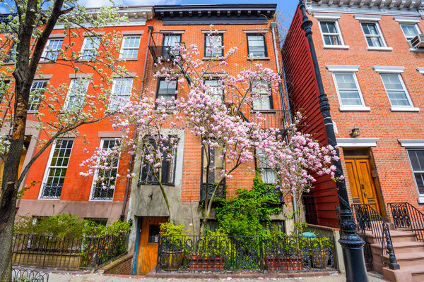 Chelsea neighborhood of New York City in the Spring.