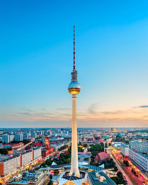 Berlin Tyskland Skyline - Stock-foto