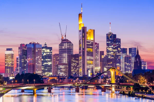 Frankfurt Alemanha Skyline — Fotografia de Stock