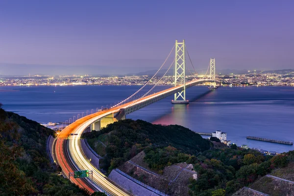 아카시 해협 대교 — 스톡 사진