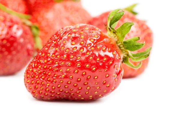 Red strawberries closeup — Stock Photo, Image