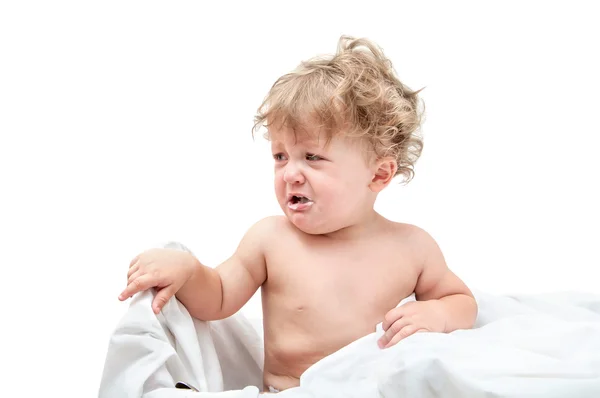 Bambino con i capelli ricci — Foto Stock