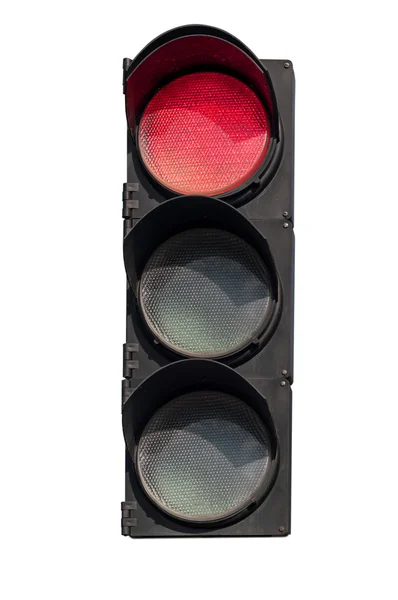 Rood signaal van traffic-light — Stockfoto