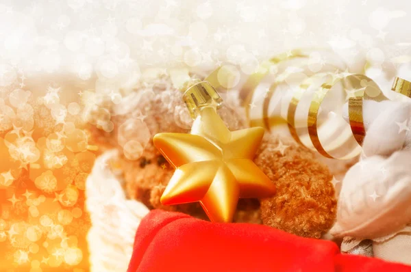 Star Christmas toy in a box — Stock Photo, Image