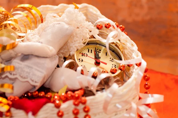 Christmas holiday tinsel — Stock Photo, Image