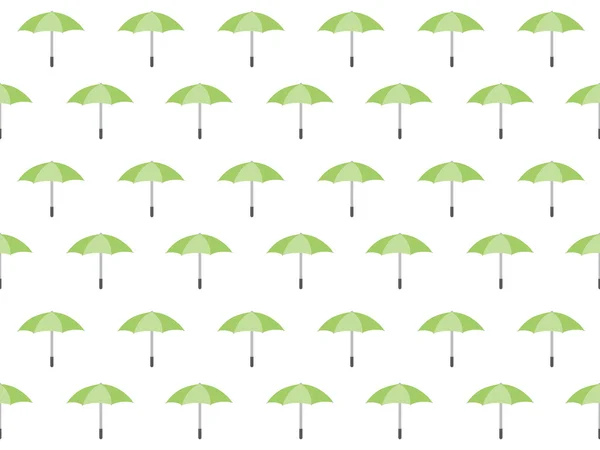 Безшовний Смарагдовий візерунок парасольки — стоковий вектор