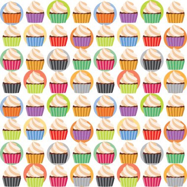 Sorunsuz Cupcakes tatlı desen