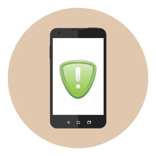 Allarme protezione mobile — Vettoriale Stock