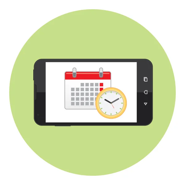 Simbolo calendario mobile — Vettoriale Stock