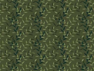 Sorunsuz yaprak ve dal çiçek kamuflaj desen