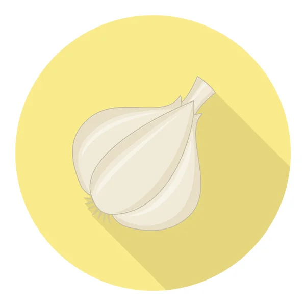 Knoflook kruiderij symbool — Stockvector