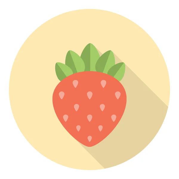 Erdbeer süßes Dessert — Stockvektor