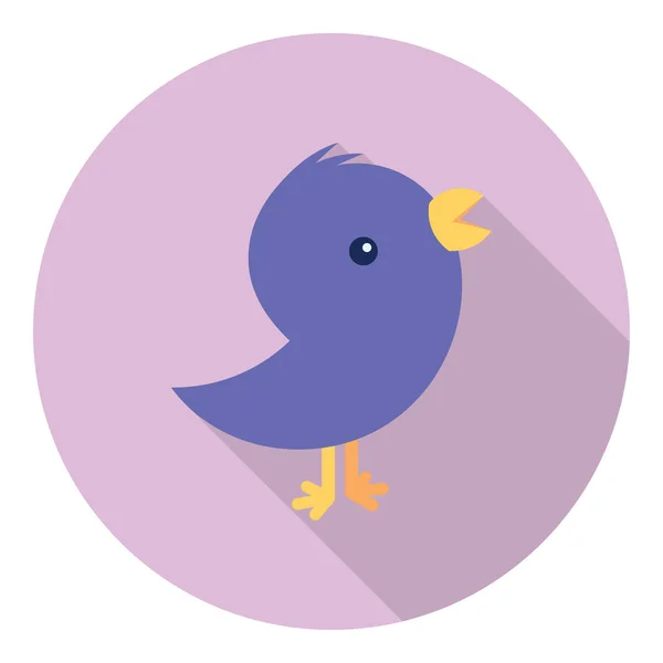 Stylized Social Bird — Stock Vector