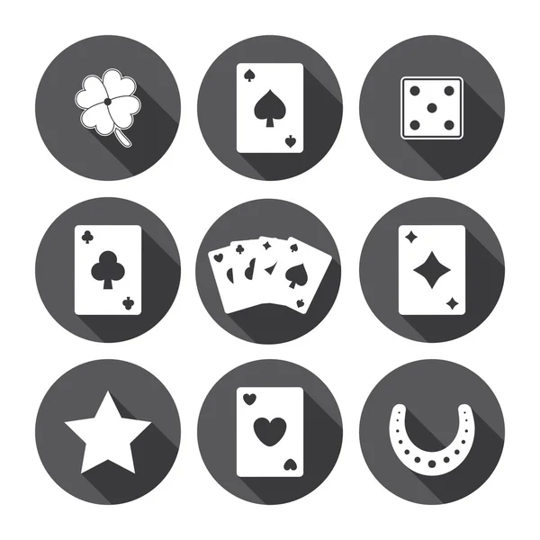 赌场平面图标单色系列 — 图库矢量图片