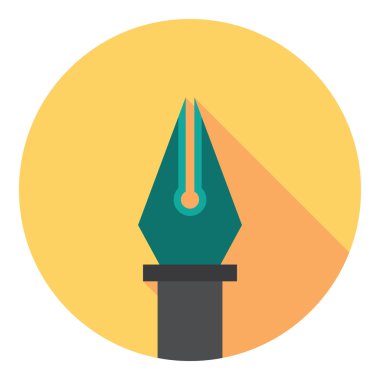 Mürekkep kalem aracını düz piktogram