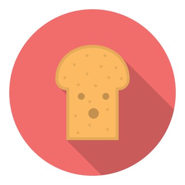 Tost için kahvaltı düz simgesi
