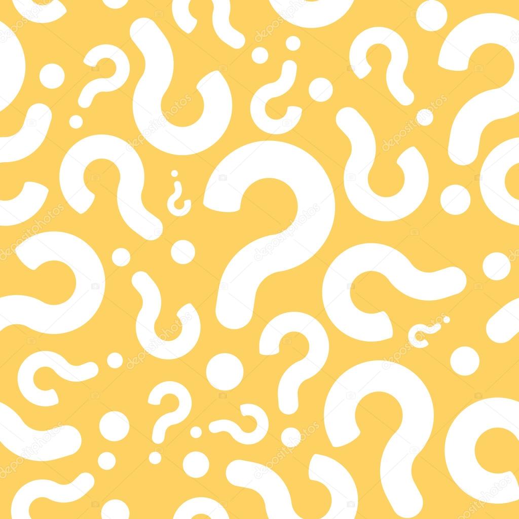 Seamless Question Mark Dialog Background