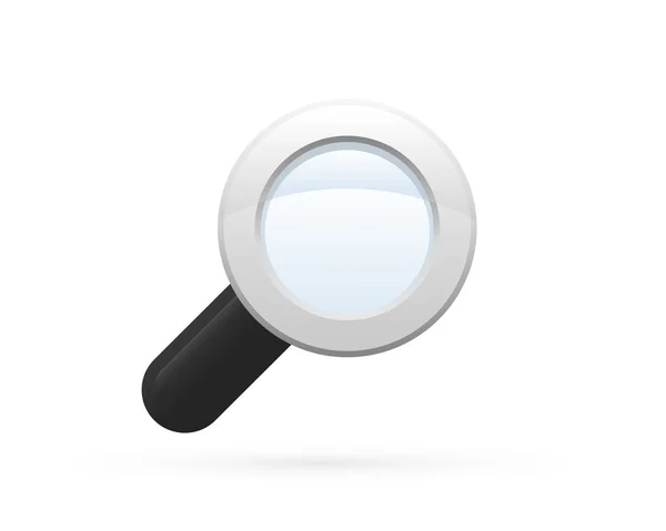 Magnifier Glass Detailed Icon — Stock Vector