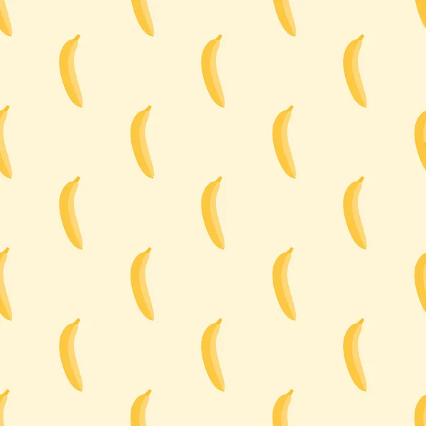 Seamless Banana Pattern Background Yellow — Stock Vector