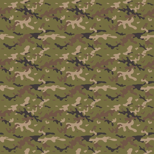 Camouflage Multi Seamless Tile Pattern — Stock Vector