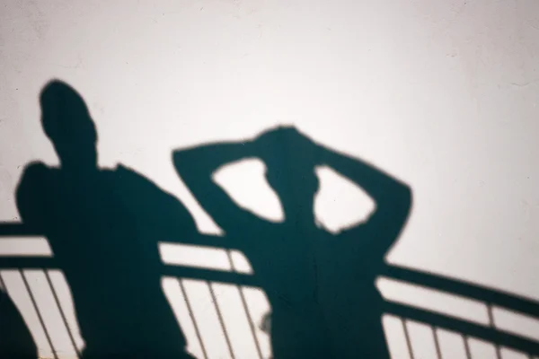 Sombras de pessoas — Fotografia de Stock
